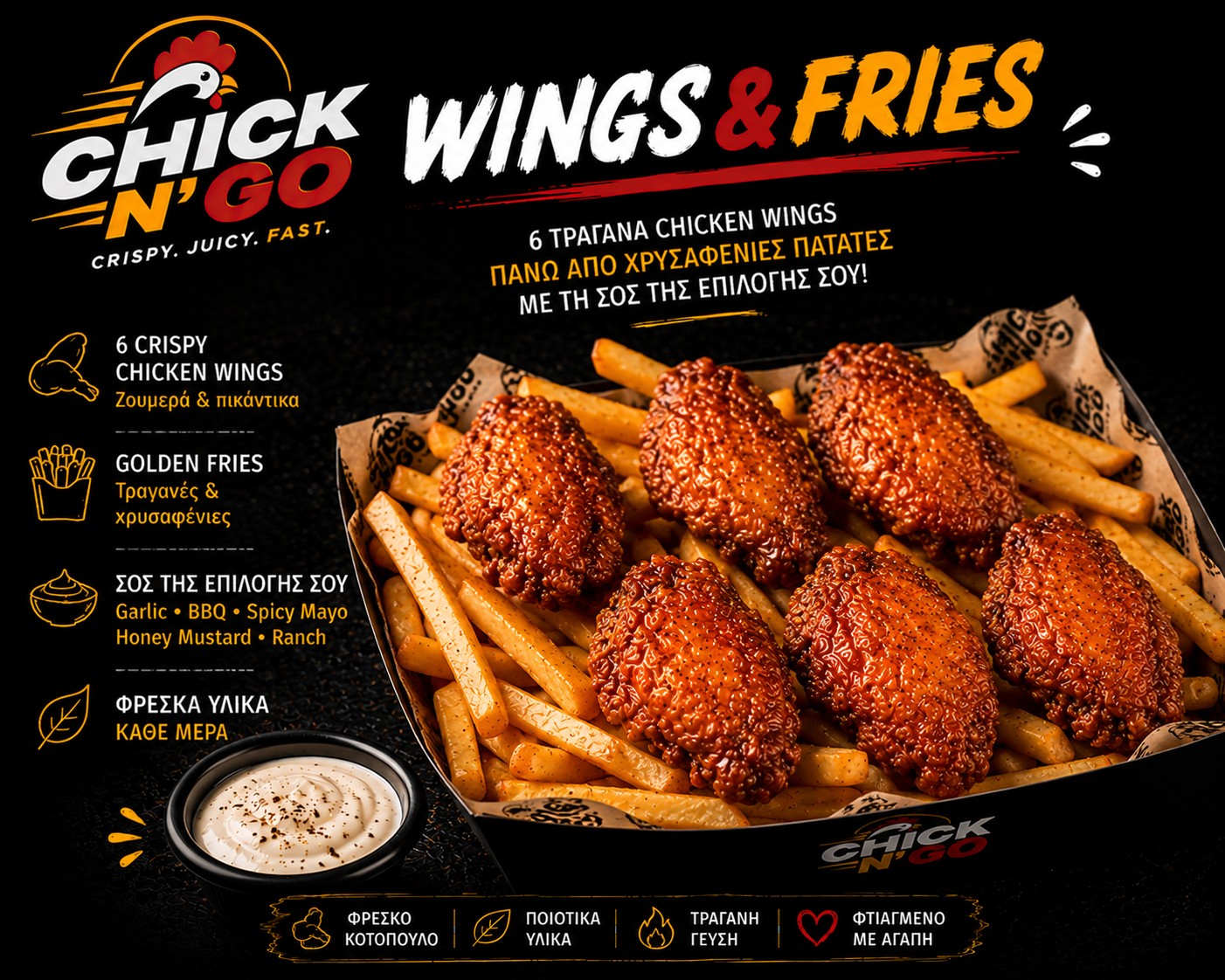 Μεριδα CHICKEN WINGS